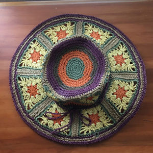 Peter Grimm | Straw Striped Floppy Summer Sun Hat